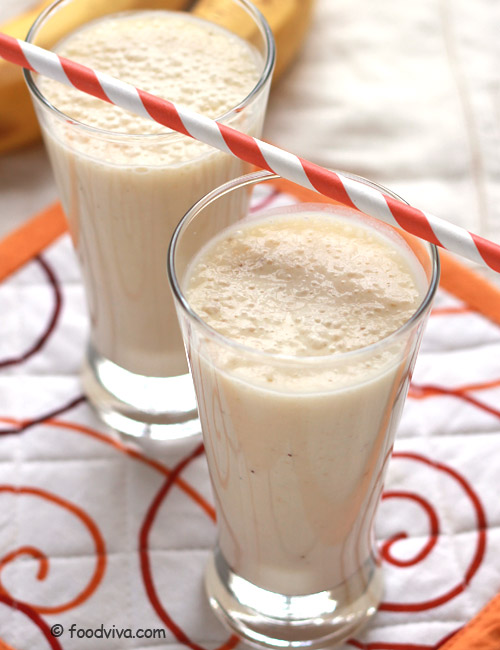 Banana Milkshake Recipe Banana Shake with Milk and Ice Cream