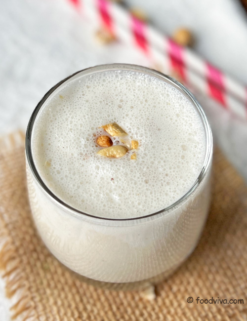 Banana Smoothie Recipe Simple Easy Creamy Smoothie With Ice Cream And Nuts