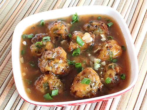 manchurian recipe with gravy