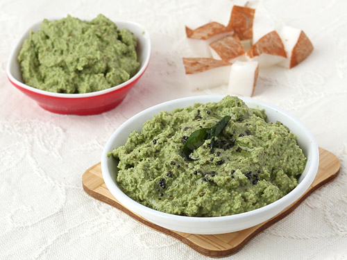 Green Coconut Chutney Recipe Nariyal Ki Chutney With Coriander