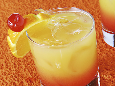 Alabama Slammer Classic Cocktail Drink With Southern Comfort And