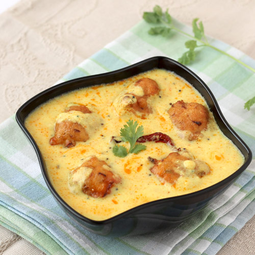 Punjabi Kadhi Pakora Recipe Tempting Dahi Besan Pakora Kadhi