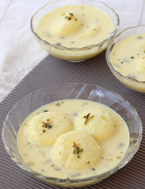 Rasmalai Recipe Instant Bengali Ras Malai with Step by Step Photos