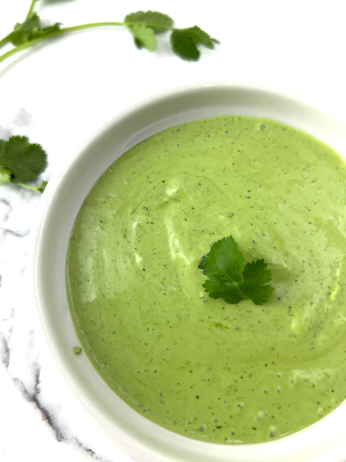 Cilantro Lime Dressing with Yogurt