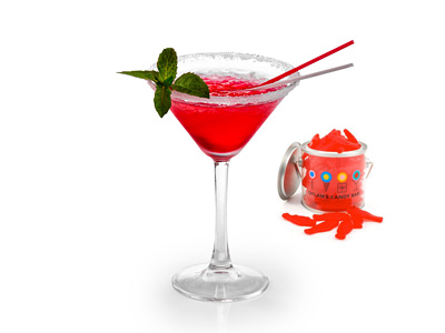 Swedish Fish Martini