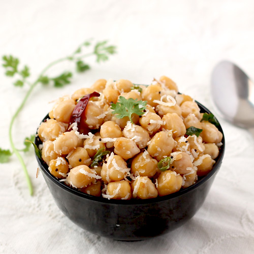 Navratri Sundal with Chickpeas