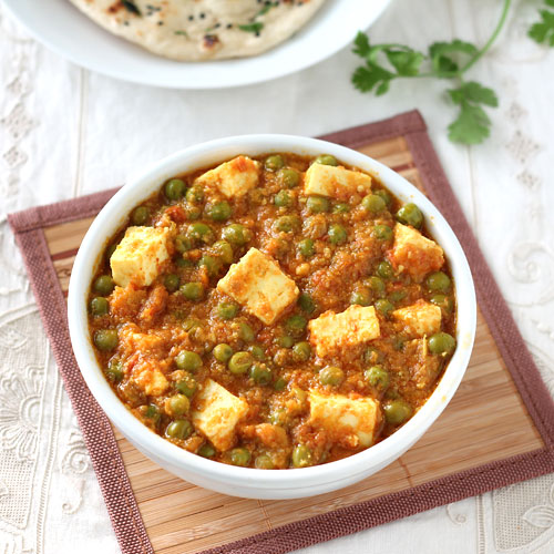 Matar Paneer Recipe - Easy Paneer Mutter Masala - with Step by Step Photo