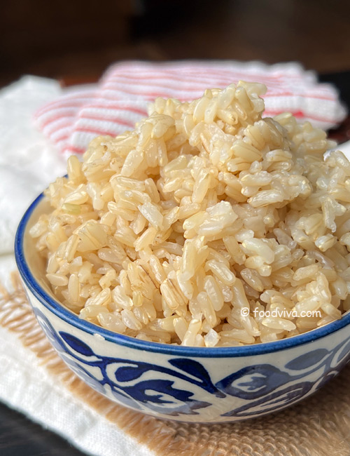 Recipe for  Perfect Brown Rice 
