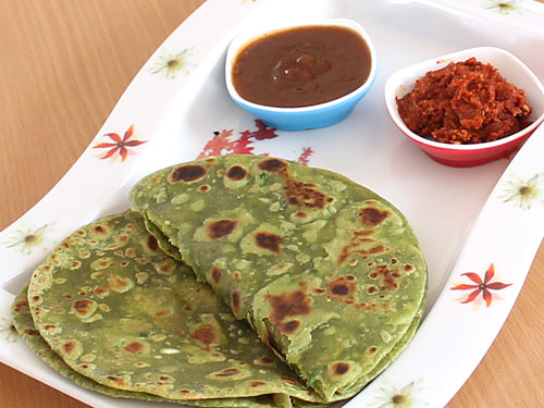 Palak Paratha Recipe - Make Healthy Spinach Paratha in Minutes - Step ...