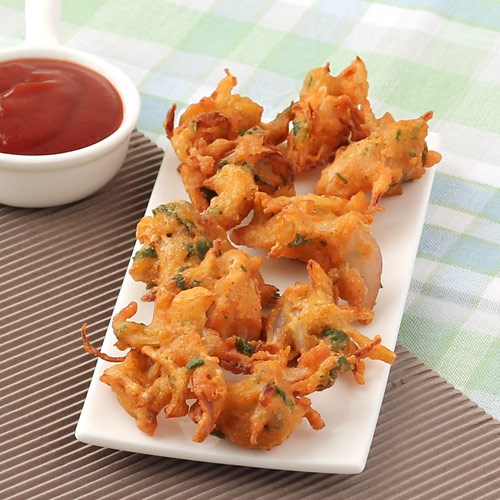 Noth Indian Style Onion Pakora Snack