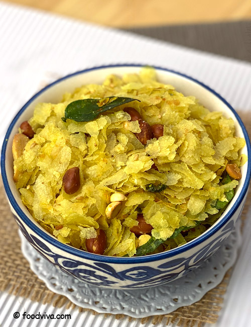 Make Thin Poha Chivda without Frying