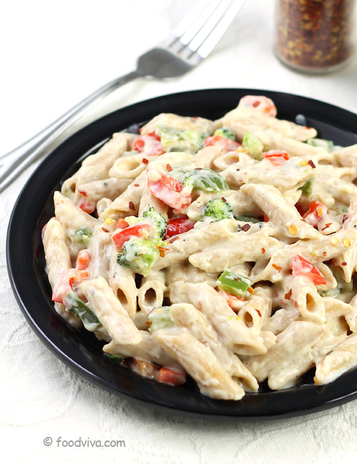 Creamy Pasta In White Sauce