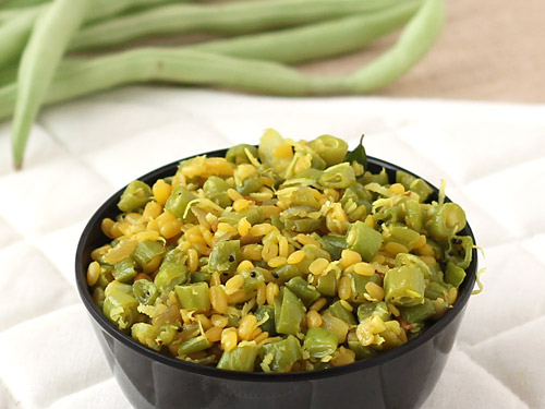 South Indian Beans Poriyal