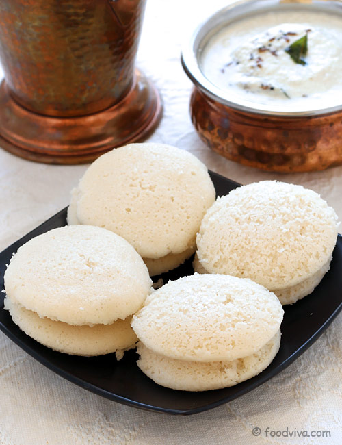 Idli with Idli Rava (Rice Rava) Recipe with Step by Step Photo